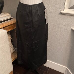 Tower Hill Collection Vintage Leather Skirt Lined NWT Size 8 Tall